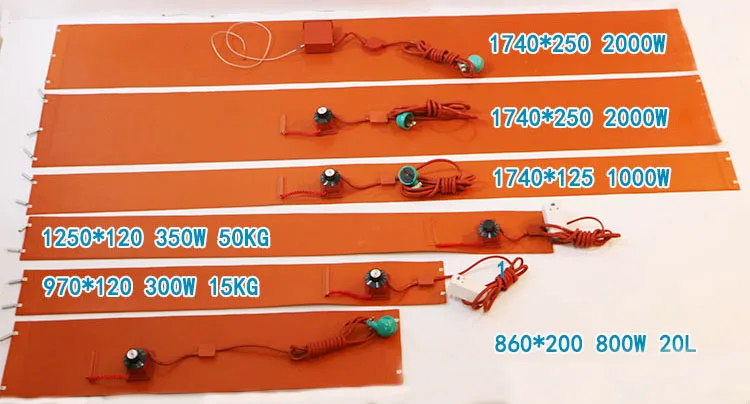 Drum Silicone Rubber Heater, 800W, 1000W, 2000W, 3000W - detail 6