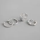 CE012 Korean 925 sterling silver ear buckle chain clause silver ear ear clip no pierced earrings women's earrings