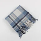 Inner Mongolia Factory Wholesale Ladies Winter Soft Wool Checked Striped Scarf