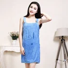 High quality Soft Wrap Skirt Towels / Microfiber Fabric couple Wearable bath towel / bathrobe soft water Beach Towel