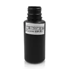 100ML Round HDPE Matte Black Plastic Bottle With Lid