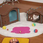 small cute waterproof cat house pet cat play house easy to install