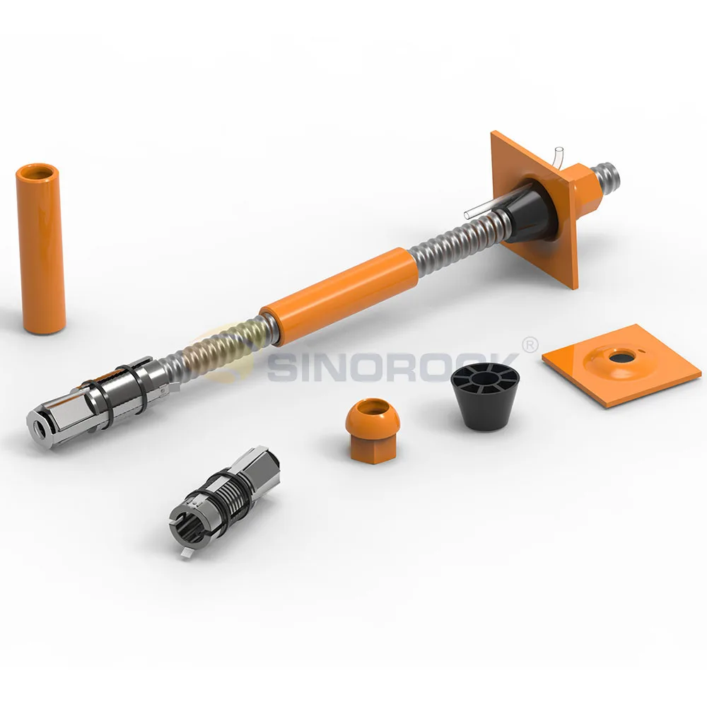 Sinorock Underground Mining M28 Expansion Shell Rock Bolts In Tunnel