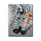 Zebra Animated Modern Canvas Oil Painting Wall Art Home Decoration
