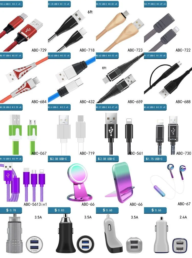 Wholesale usb charging cable braided 3 in 1 fast charging cable in box - ANKUX.COM