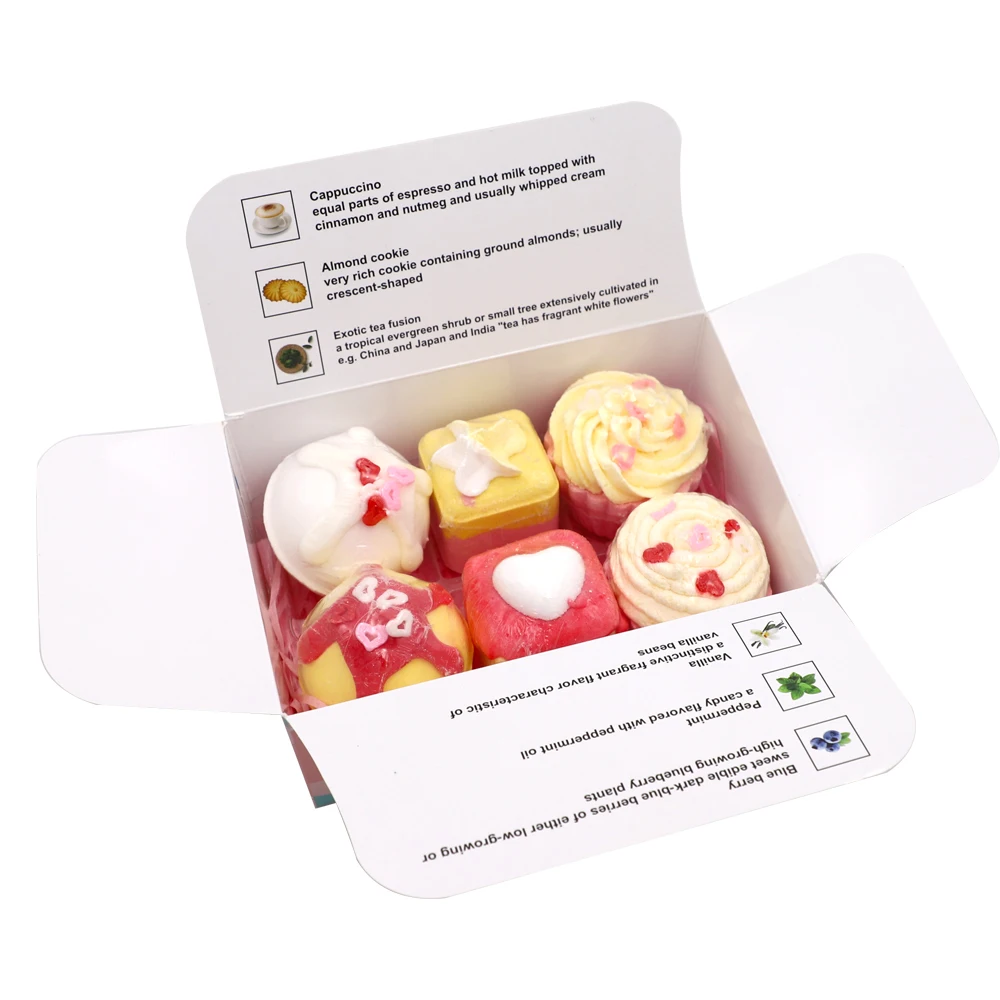 bath melts truffles cupcake natural fizzy bubble bath bombs gift