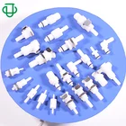 Npt Male JU 1/8 1/4 NPT Male Thread End Valved Quick Disconnect Coupling Body For Fluid System