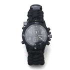 Factory Sale Cheap Outdoor Accessories Survival Watch, Custom Logo Multifunctional Survival Military Watch