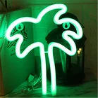RoHS Neon Hot Sale Colorful Custom Mini LED Christmas Sculpture Palm Tree Neon Light