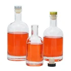 Bottles Vodka Bottle Transparent Factory Wholesale Thick Bottom Glass Wine Bottles Custom Transparent Empty Vodka Bottle