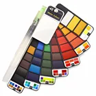 Superior 18/25/33/42Color Solid Watercolor Set Collapsible Water Color Paint Brush Creative Pigment For Drawing