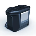 trolley cooler 26 L plastic wheeled cooler box trolley outdoor picnic ice cooler box