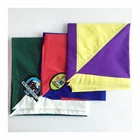 100% cotton fabric triangle scarf embropidered logo scout neckerchief