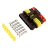 Hampool Different Sizes 6 Pin Waterproof Crimp Splice Auto Insulated Wire Connector