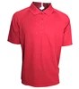 100 % Polyester Bird Eye Mesh Red Split Hemmed Wholesale Clothing Golf Dri Fit Polo Shirts