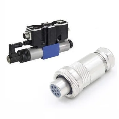 制造商ip67比例电磁阀插头7针制动比例,带定制长度电缆4针铜触点