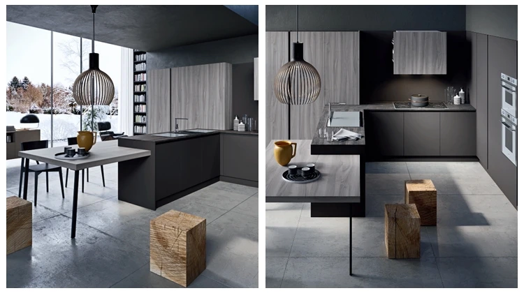 Premium grey modern design melamine module cabinet from China