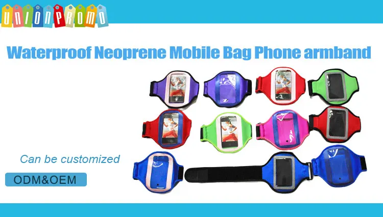 Fashion portable waterproof running phone sport rotatable armband