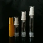 5ml/8ml/10ml/15ml yellow black clear plastic airless pump bottle