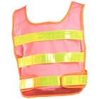 Reflective Vest Mesh Adjustable Orange Safety Reflective Vest