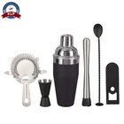 cheap black cocktail bartender making tool barset kit for travel