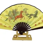 Silk Fan Fan High-quality Exquisite 8-inch Silk Fan Men's Fan With Inscription Painting