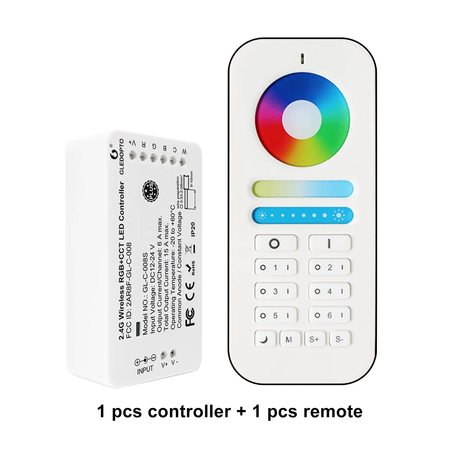 Gledopto ZigBee 3.0 gateways RGB+dual white color changing DC12-24V wifi and remote control Led Dimmer - ANKUX.COM