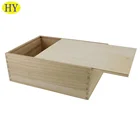 Unfinished Unfinished Wood Cheap Unfinished Wholesale Wooden Slide Top Boxes For Sale