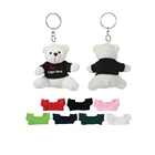 Cute Soft Animal Custom Plush Keychains OEM Logo Plush Panda Bear Keychain Promotional Mini Panda Plush Toy