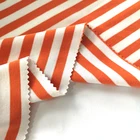 100% 26S Stripe 100% Cotton Knitted Interlock Fabric For Clothes-18003519