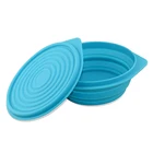Food Grade Custom Collapsible Leak Proof Silicone School Lunch Storage Box For Kids