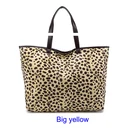 2019 new hot sale gold foil leather shoulder zip Leopard Print Tote Bag