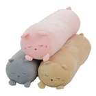 Custom Soft Long Body Cat Bear Bunny Bolster Animal Plush Toys