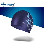 Custom size printing pattern silicone eco friendly purple swimming cap for race