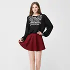 2019 Korean Style high waist skirt women pleated skirt lady plus size A-line skirt sexy