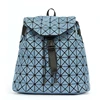 Popular Womens Lazy Denim Casual Geometric Laptop Backpack Bag