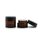 Wholesaler manufacturer 1oz 3oz 6oz 12oz 16oz 26oz Amber Glass Jar with Child Proof Lids For CBD Flower Storage