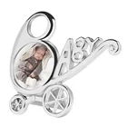 2x2 silver kids photo frrame custom 3D Baby hollowed-out frame metal picture frames wholesale`
