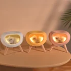 Wholesale Hotel Led Bedside Mood Lamps USB Bed Side Fashionable White Table Lamp Modern