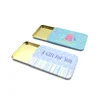 Sliding Closure Card Box Cigarette Case Gift Box Wholesale Metal Tin Box For Card Package