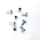 Nut Nuts 1/4"X20 Half Tooth 4 Claw Female Wood Nut Thread Furniture Insert T Nuts