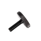 Custom Round Handle Various Shapes Handle Screw Adjustable Knob Rubber Head Stainless Steel M3 M4 M5 Knob Screw