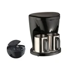 Wholesale mini drip coffee maker with two cups