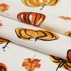 Hot sale little pumpkin floral printed viscose twill fabric
