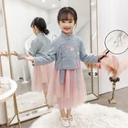 100% polyester fiber baby kids fall boutique clothes autumn girls' dresses clothing sets