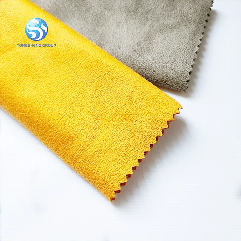 100 Polyester Warp Knitted Sofa Cover Faux Suede Fabric