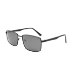 Custom rectangle metal men polarized sunglasses
