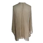 Women's Viscose Metallic Shawls Wrap Poncho Ruana
