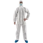 non woven coverall hooded suit disposable coveralls Chemical Microporous