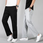 Breathable Cotton Chinos Trousers men casual track pants for training wear